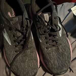 Brooks Black and Pink Running Shoes